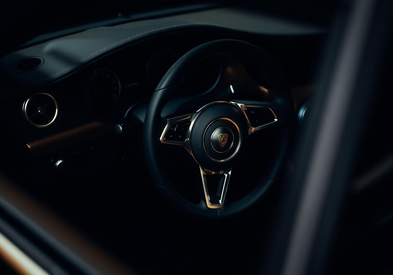 Detalhe do volante